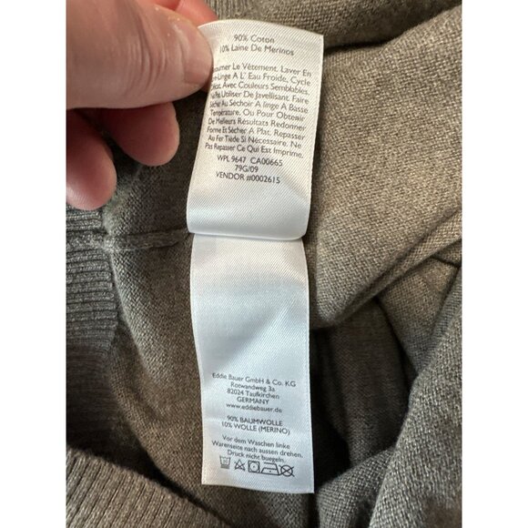 Eddie Bauer Mens Long Sleeve Half-Zip Ribbed Collar Sweater Size TL - Picture 8 of 9